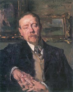画家ユージーン・ゴルゲンの肖像 作： Lovis Corinth